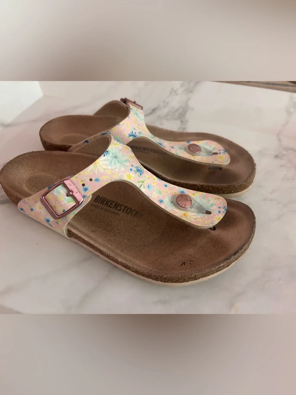 Birkenstock Kids Floral Sandals Size 3/3.5